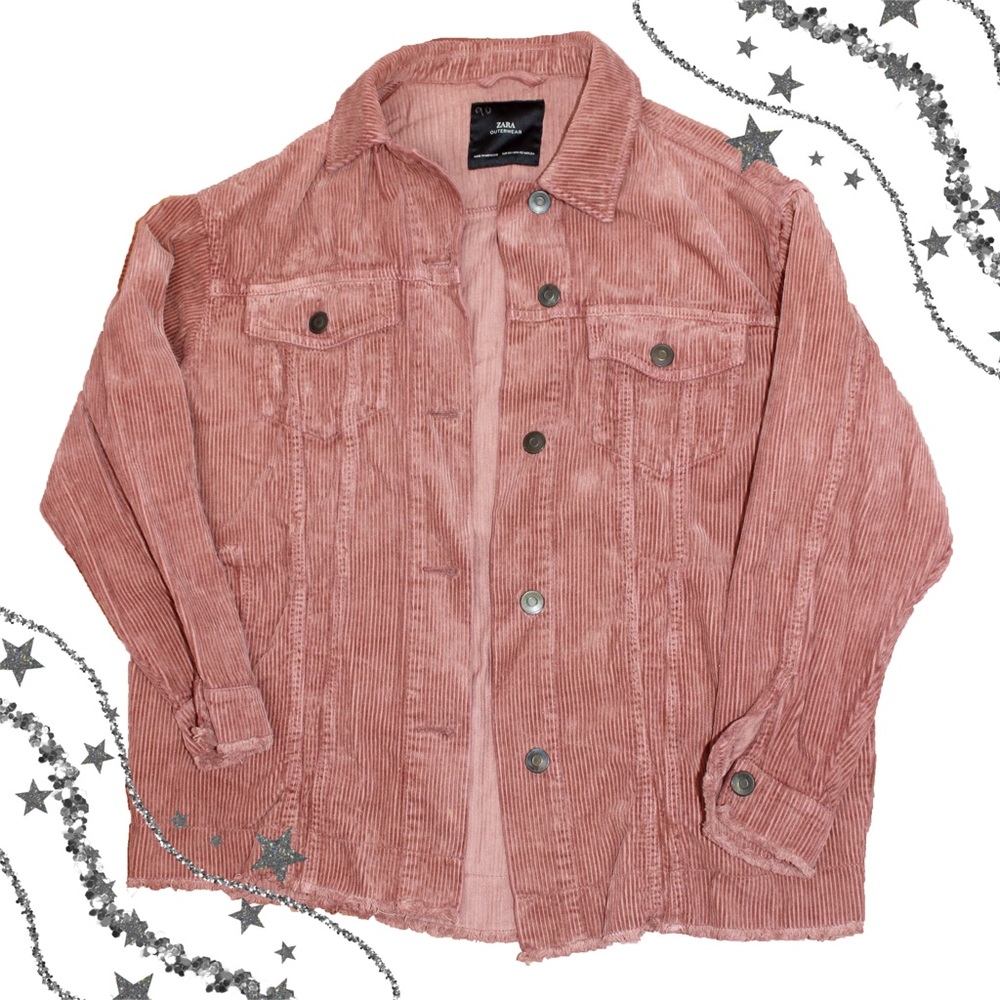 Zara Outwear Corduroy Oversized Jacket Sz XS